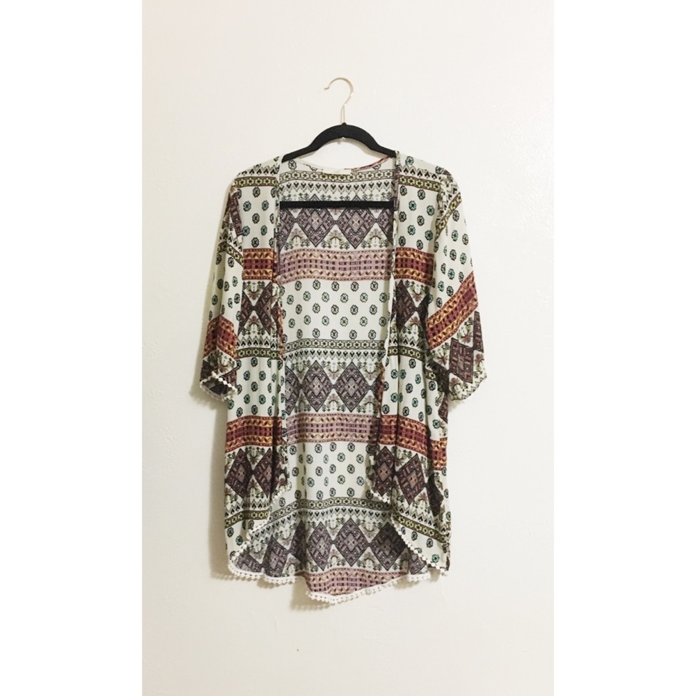 New Tribal Boho Kimono Cardigan